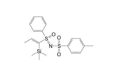 N-[keto-phenyl-[(E)-1-trimethylsilylprop-1-enyl]persulfuranylidene]-4-methyl-benzenesulfonamide