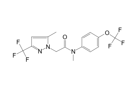 Acetamide, N-methyl-2-(5-methyl-3-trifluoromethylpyrazol-1-yl)-N-(4-trifluoromethoxyphenyl)-