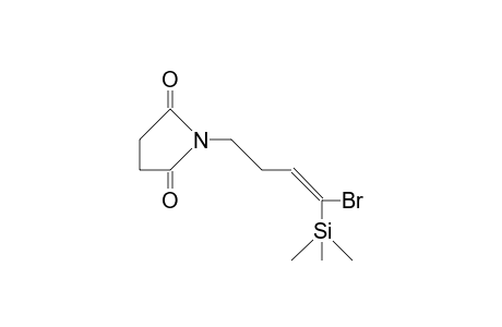 N-([E]-4-Trimethylsilyl-4-bromo-3-butenyl)-succinimide