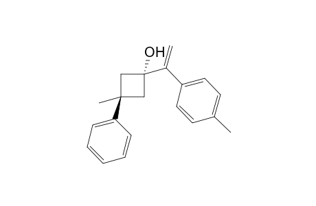 trans-3-methyl-3-phenyl-1-(1-(p-tolyl)vinyl)cyclobutan-1-ol