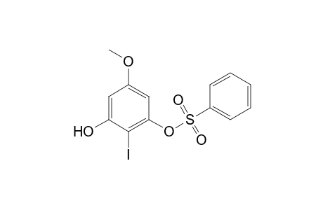 3-Benzenesulfonyloxy-2-iodo-5-methoxyphenol