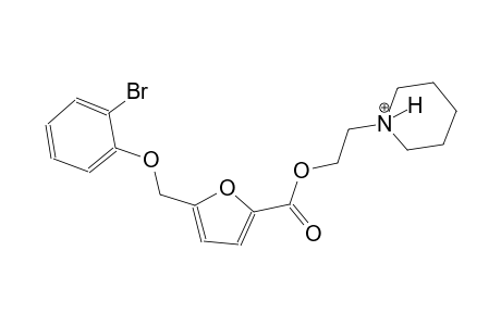 1-[2-({5-[(2-bromophenoxy)methyl]-2-furoyl}oxy)ethyl]piperidinium