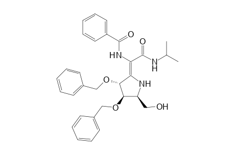 (3R,4R,5S)-2-[(E)-1-Benzoylamino-1-[N-(1-methylethyl)carbamoyl]methylidene]-3,4-dibenzyloxy-5-hydroxymethylpyrrolidine