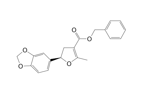 Benzyl (5R)-5-(benzo[d][1,3]dioxol-5-yl)-2-methyl-4,5-dihydrofuran-3-carboxylate