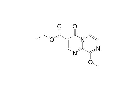 3-ETHOXYCARBONYL-9-METHOXYPYRAZINO-[1.2-A]-PYRIMIDIN-4-ONE