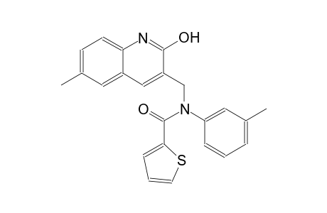 N-[(2-hydroxy-6-methyl-3-quinolinyl)methyl]-N-(3-methylphenyl)-2-thiophenecarboxamide