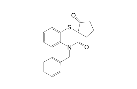 4-(phenylmethyl)spiro[1,4-benzothiazine-2,2'-cyclopentane]-1',3-dione