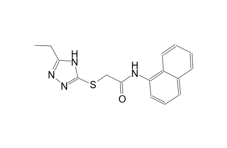 2-[(5-ethyl-4H-1,2,4-triazol-3-yl)sulfanyl]-N-(1-naphthyl)acetamide