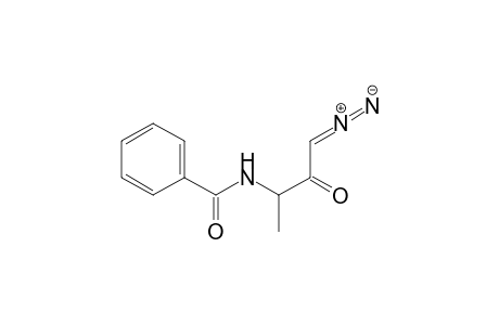 3-Methyl-3-phenyl-carbonylamino-1-diazo-propan-2-one