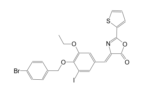 (4Z)-4-{4-[(4-bromobenzyl)oxy]-3-ethoxy-5-iodobenzylidene}-2-(2-thienyl)-1,3-oxazol-5(4H)-one