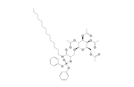 3-O-(2,3,4,6-TETRA-O-ACETYL-BETA-D-GALACTOPYRANOSYL)-N-(DIPHENOXYPHOSPHORYL)-L-SERINE-TETRADECANAMIDE