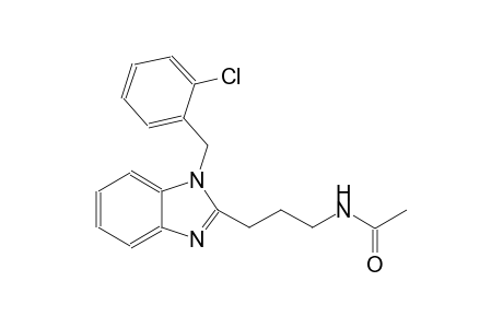 acetamide, N-[3-[1-[(2-chlorophenyl)methyl]-1H-benzimidazol-2-yl]propyl]-