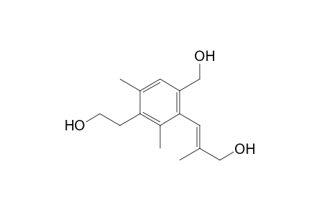 Benzeneethanol, 4-(hydroxymethyl)-3-(3-hydroxy-2-methyl-1-propenyl)-2,6-dimethyl-, (E)-
