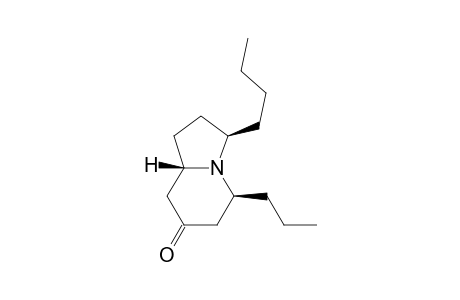 (3R,5S,8aS)-3-butyl-5-propyl-2,3,5,6,8,8a-hexahydro-1H-indolizin-7-one
