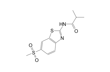2-methyl-N-[6-(methylsulfonyl)-1,3-benzothiazol-2-yl]propanamide