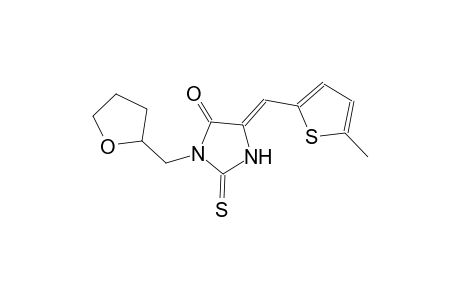 (5Z)-5-[(5-methyl-2-thienyl)methylene]-3-(tetrahydro-2-furanylmethyl)-2-thioxo-4-imidazolidinone
