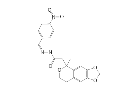 [1-(1-METHYL-6,7-METHYLENEDIOXY)-ISOCHROMANYL]-ACETYL-HYDRAZONO-PARA-NITROBENZYL;Z-ISOMER