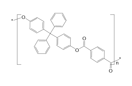 Poly(4,4'-dihydroxytetraphenylmethane terephthalate)