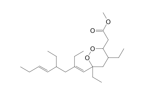 Methyl 4,6-Diethyl-6-(2,4-diethyl-1,5-octdien-1-yl)-1,2-dioxacyclohexane-3-acetate