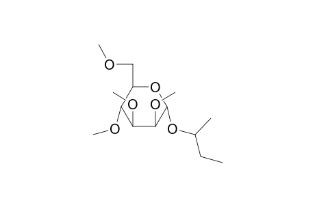 (+-)-sec-Butyl 2,3,4,6-tetra-methyl-.beta.,D-galctopyranoside isomer