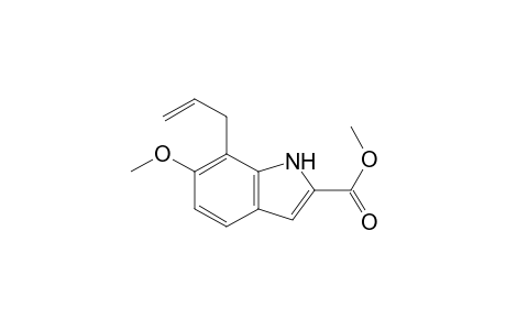 1H-Indole-2-carboxylic acid, 6-methoxy-7-(2-propenyl)-, methyl ester