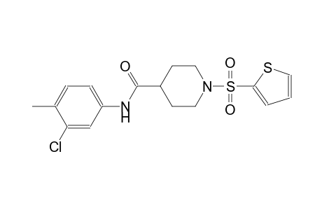 N-(3-chloro-4-methylphenyl)-1-(2-thienylsulfonyl)-4-piperidinecarboxamide