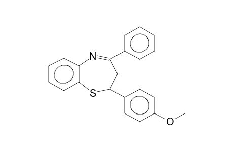 2-(4-Methoxyphenyl)-4-phenyl-2,3-dihydro-1,5-benzothiazepine