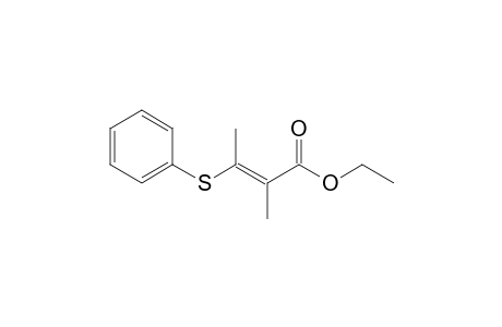 Ethyl (E)-2-methyl-3-(phenylthio)-2-butenoate