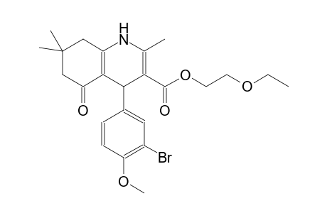 2-ethoxyethyl 4-(3-bromo-4-methoxyphenyl)-2,7,7-trimethyl-5-oxo-1,4,5,6,7,8-hexahydro-3-quinolinecarboxylate