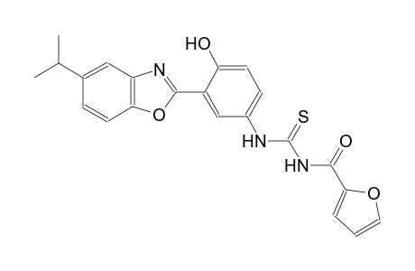 N-(2-furoyl)-N'-[4-hydroxy-3-(5-isopropyl-1,3-benzoxazol-2-yl)phenyl]thiourea