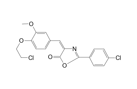 4-[4-(2-chloro-ethoxy)-3-methoxy-benzylidene]-2-(4-chloro-phenyl)-4H-oxazol-5-one