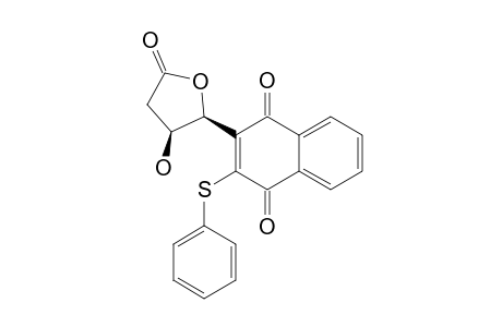 (4R*,5R*)-5-(1,4-DIOXO-3-PHENYLSULFANYL-1,4-DIHYDRO-2-NAPHTHYL)-4-HYDROXYTETRAHYDROFURAN-2-ONE