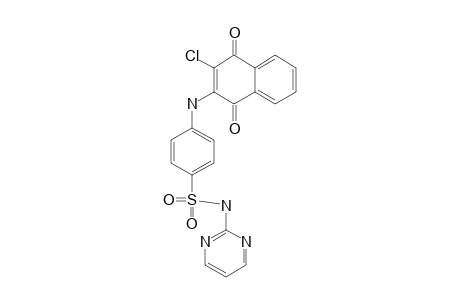 Benzenesulfonamide, 4-[(3-chloro-1,4-dioxo-2-naphthyl)amino]-N-(2-pyrimdinyl)-