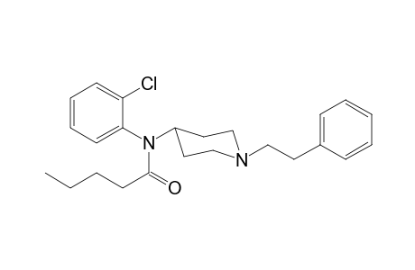 N-(2-Chlorophenyl)-N-[1-(2-phenylethyl)piperidin-4-yl]pentanamide