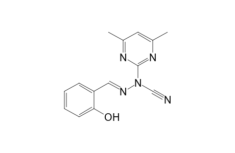1-(4',6'-Dimethylpyrimidin-2'-yl)-2-[(2''-hydroxyphenyl)methylene]-hydrazine-1-carbonitrile
