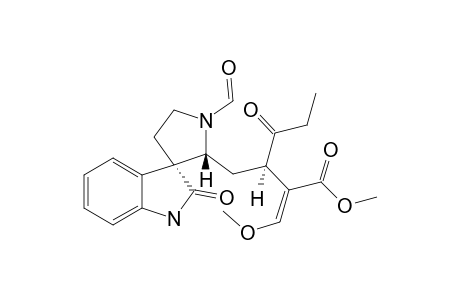 (E)-2-[(1R)-1-[[(2'R,3S)-1'-formyl-2-keto-spiro[indoline-3,3'-pyrrolidine]-2'-yl]methyl]-2-keto-butyl]-3-methoxy-acrylic acid methyl ester