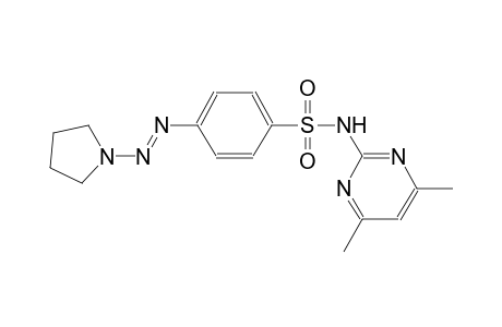 benzenesulfonamide, N-(4,6-dimethyl-2-pyrimidinyl)-4-[(E)-1-pyrrolidinylazo]-