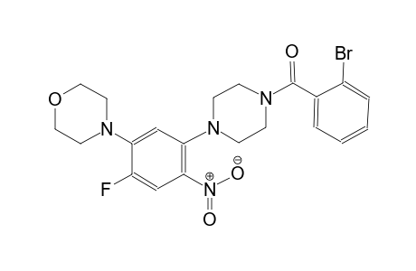 morpholine, 4-[5-[4-(2-bromobenzoyl)-1-piperazinyl]-2-fluoro-4-nitrophenyl]-