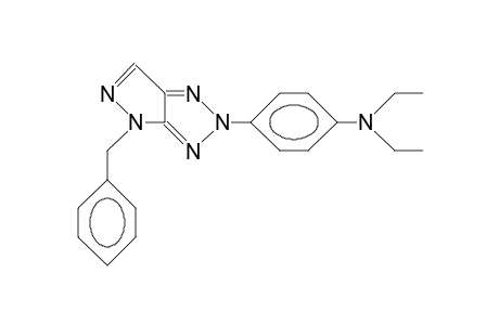 4-Benzyl-2-(4-diethylamino-phenyl)-pyrazolo(4,5-D)1,2,3-triazol