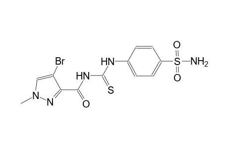 4-[({[(4-bromo-1-methyl-1H-pyrazol-3-yl)carbonyl]amino}carbothioyl)amino]benzenesulfonamide