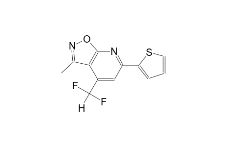 isoxazolo[5,4-b]pyridine, 4-(difluoromethyl)-3-methyl-6-(2-thienyl)-