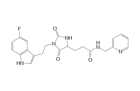 4-imidazolidinepropanamide, 1-[2-(5-fluoro-1H-indol-3-yl)ethyl]-2,5-dioxo-N-(2-pyridinylmethyl)-, (4S)-