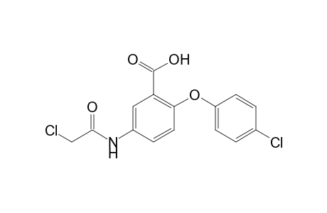 5-[(chloroacetyl)amino]-2-(4-chlorophenoxy)benzoic acid