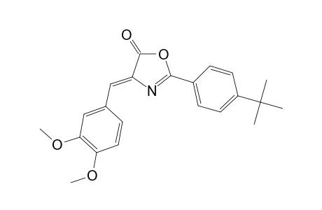 2-(4-tert-butyl-phenyl)-4-(3,4-dimethoxy-benzylidene)-4H-oxazol-5-one