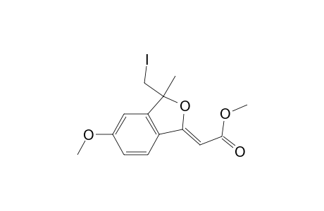 (Z)-1-Iodomethyl-6-methoxy-3-methoxycarbonylmethylene-1-methyl-3H-isobenzofuran