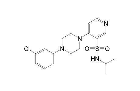 4-[4-(m-chlorophenyl)-1-piperazinyl]-N-isopropyl-3-pyridinesulfonamide