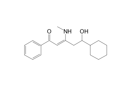 1-Phenyl-5-hydroxy-3-(N-methylamino)-5-cyclohexylpentt-2-en-1-one