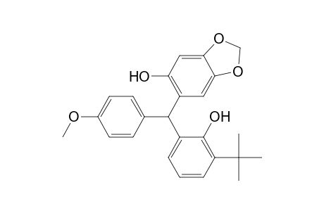 1,3-Benzodioxol-5-ol, 6-[[3-(1,1-dimethylethyl)-2-hydroxyphenyl](4-methoxyphenyl)methyl]-