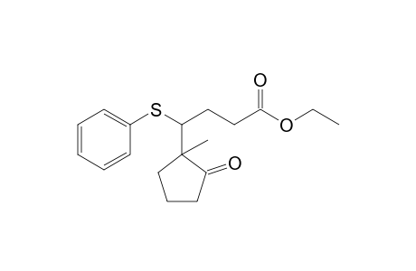 4-(1-Methyl-2-oxocyclopentyl)-4-(phenylthio)butanoic acid ethyl ester