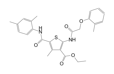 3-thiophenecarboxylic acid, 5-[[(2,4-dimethylphenyl)amino]carbonyl]-4-methyl-2-[[(2-methylphenoxy)acetyl]amino]-, ethyl ester